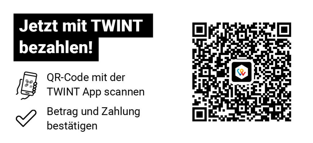 Jetzt mit Twint bezahlen